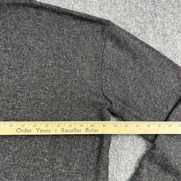 Robert Bruce Sweater Mens 2XLT Gray‎ V Neck Knit Speckled Big Tall Made In USA - Picture 5 of 6